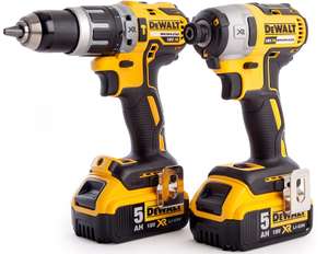 DEWALT DCK266P2T-GB XR Combi Drill and Impact Driver Brushless Kit in TSTAK Box, 18 V, Yellow/Black £239 delivered @ Amazon