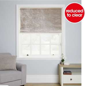Wilko Blackout Blind Velvet Gold 60 x 160cm reduced to £7 with Free Collection @Wilko
