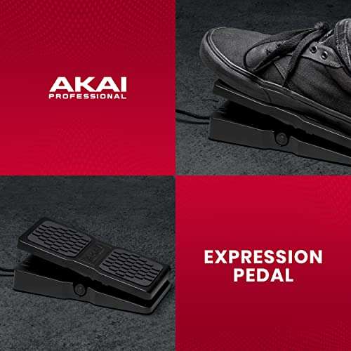 AKAI Professional Expression Pedal - pedal for MIDI Keyboard Controllers, Guitar supported effects, with cable - £15.99 @ Amazon