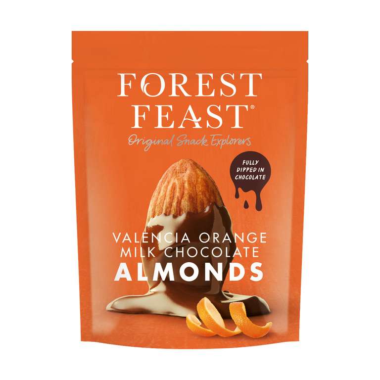 Forest Feast Valencia Orange Milk Chocolate Almonds (Oldbury)