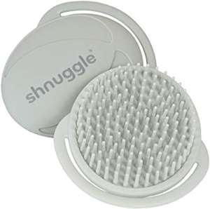 Shnuggle Baby Bath Brush | Soft Brush Helps To Massage Away Cradle Cap - Grey