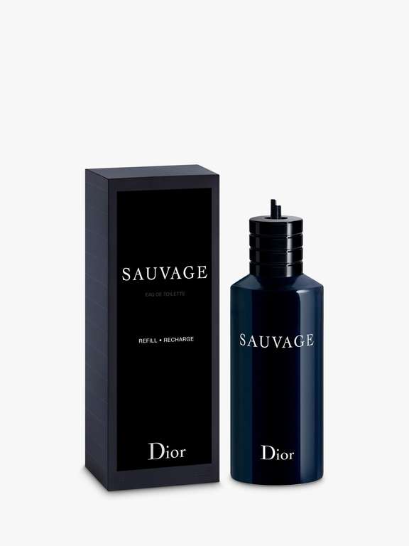 Dior Sauvage Eau de Toilette, Refill, 300ml £134.40 @ John Lewis & Partners