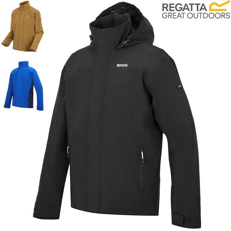 Regatta Matt II Waterproof ISOTEX 15000 Breathable Hooded Jacket (3 Colours / Size: XS-4XL) - W/Code - Free Delivery for Members