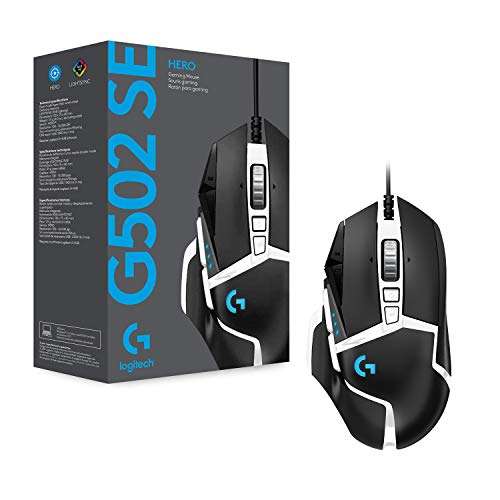 Logitech G502 HERO Special Edition High-Performance Wired Gaming Mouse, 25K HERO Sensor, 25600 DPI, RGB - £20 @ Amazon