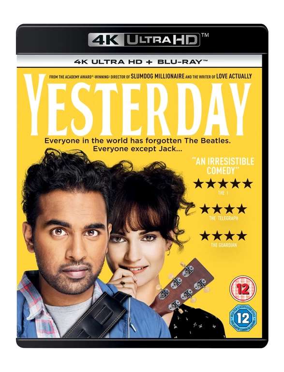 Yesterday 4K Blu Ray £9.99 With Code free collection @ HMV