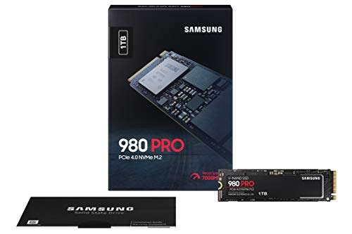 Samsung 980 PRO MZ-V8P1T0BW | NVMe M.2 Internal Solid State Drive, PCIe 4.0, 1 TB, Intelligent Thermal Control - Sold By Blue-Fish FBA