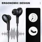 USB C In-Ear Headphones with Microphone, Black (White £9.59) With Voucher Sold By Coolden FBA
