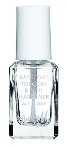 Barry M Nail Paint, 54 , 3 In 1 Base Coat, Top Coat, Nail Hardener All in One, Clear £2 /£1.80 using subscribe and save @ Amazon