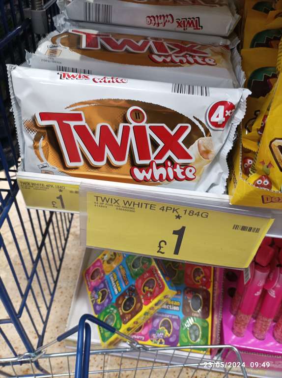 Twix White Chocolate Bars x 4 instore Sunderland
