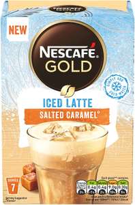 Nescafé Gold Iced Salted Caramel Latte 7 Sachets, 101.5g - £1.50 / £1.43 subscribe & save at Amazon