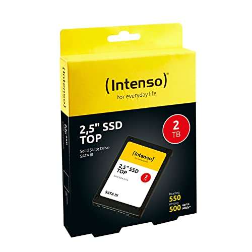 Intenso Internal 2.5 Inch SSD SATA III Top, 2 TB, 550 MB/s, Black £97.92 @ Amazon Germany