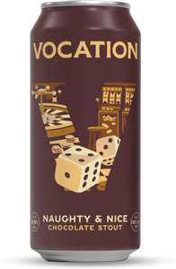 Vocation Brewery Naughty & Nice Chocolate Stout 5.9% ABV 440ml ( 4 for 3 ) / 4 cans for £7.80 or £7.20 with Subscription