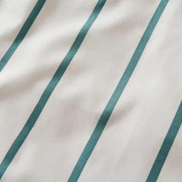 Jovi Stripe Teal Duvet Cover and Pillowcase Set (Single) - £6.30 + Free Click & Collect - @ Dunelm