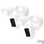 2 Pack Ring Floodlight Cam Plus Wired in White (Black also Available - link in Description) £189.99 (Membership Required) @ Costco