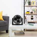 Zanussi ZNVDF0831B 8" High Velocity Freestanding Corded Desk Fan, Wall-Mountable, Black - £17.19 @ Amazon