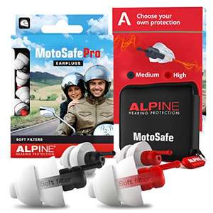 Alpine MotoSafe Pro Motorcycle Reusable Earplugs for Wind Noise Reduction - £6.99 / £6.29 S&S @ Amazon