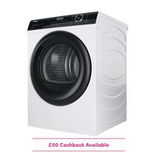 Haier I-Pro Series 3 10KG A++ White Heat Pump Tumble Dryer [HD100-A2939] 5 Year Warranty + £50 Cashback - Use Code