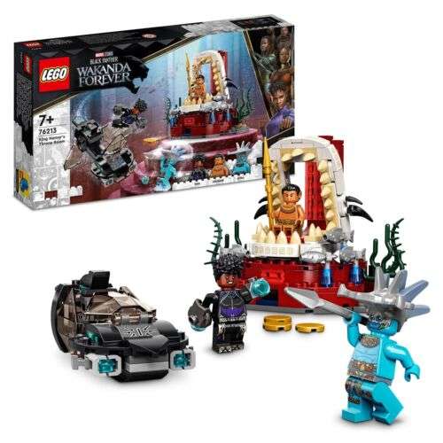 LEGO Super Heroes 76213 King Namors Throne Room, Wakanda Forever Set, 7+ £15.59 @ official_lego_reseller / eBay