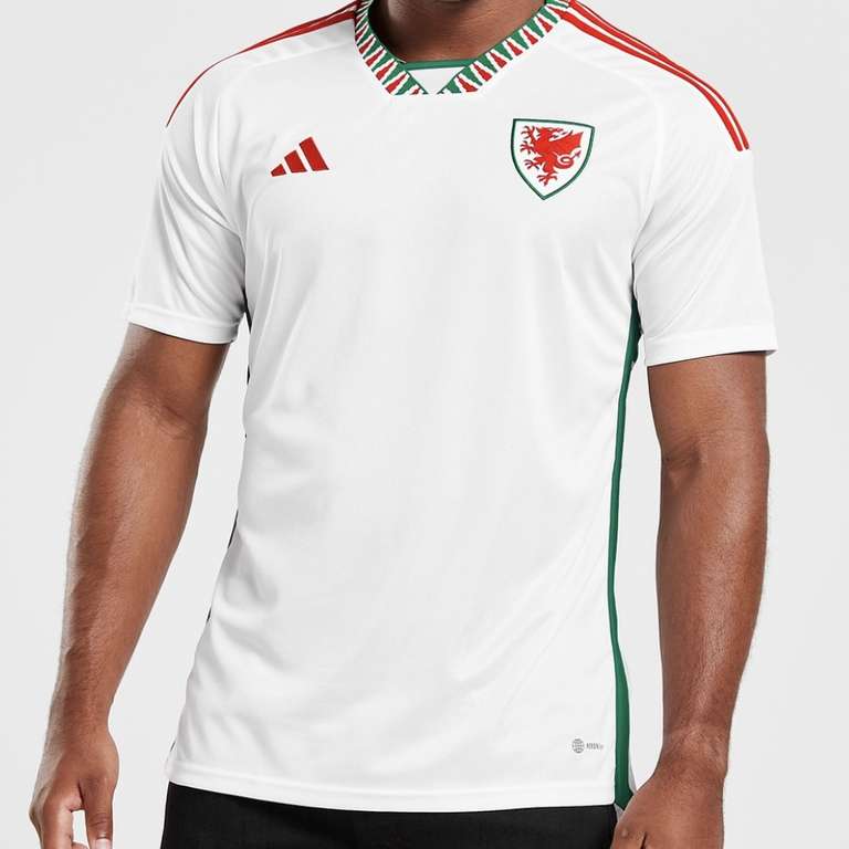Adidas Wales 2022 World cup kits - 35% off with code e.g Adult home shirt - £42.25 + Free Click & Collect @ JD Sports