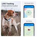 Tractive GPS Dog Tracker - real time location tracking / Escape Alerts / Monitor Activity & Get Health alerts