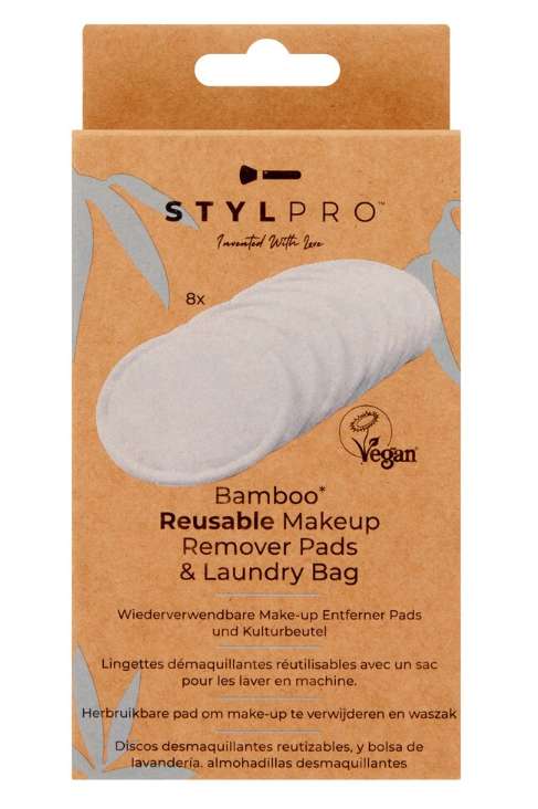 Stylpro Reusable Make Up Remover Pads & Laundry Bag 8 Pack £6.16 Reduced to clear @ Tesco