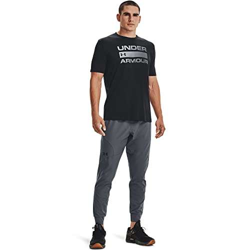 Under Armour Men UA TEAM ISSUE WORDMARK, T Shirt for Men with Graphic Design, Loose-Fit Sport and Fitness Clothing - Black