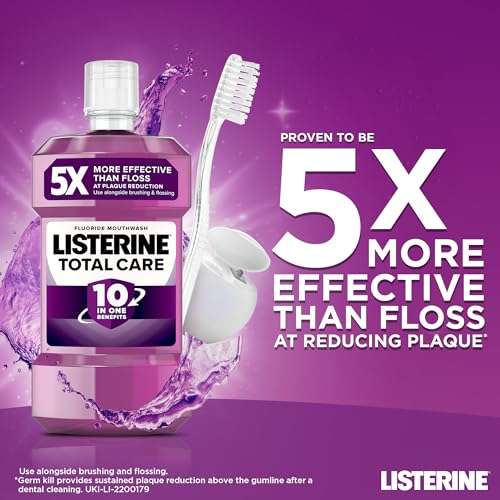 Listerine Total Care Mouthwash 500ml (£2.36 s&s + 15% voucher possible £1.84)