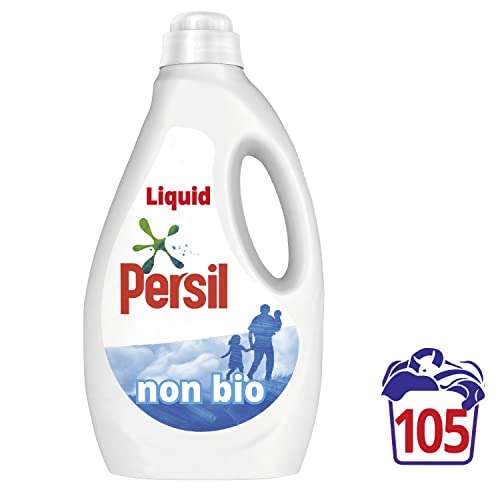 Persil Non Bio Laundry Washing Liquid Detergent - 105 wash 2.835Ltr - (£11.09 or less with S&S)