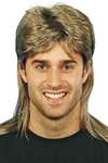 Smiffy's Mullet with Blonde Highlights Straight Wig for Men, Synthetic, Brown, One Size £7.48 at Amazon