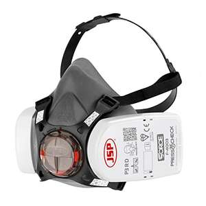 Force 8 Half-Mask with PressToCheck P3 Filters (JSP BHT0A3-0L5-N00), Grey, Medium - £18.05 @ Amazon