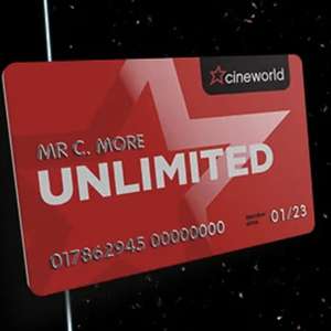 Cineworld Unlimited 12 month membership - £99.99 (Group 1) / £163.99 (Group 2) / £188.99 (Group 3) via Perks at Work @ Cineworld