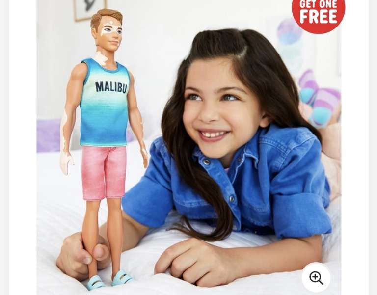 Buy one get one free on selected Barbie and Ken fashionista dolls - from £6.99 to £9.99 each - free c&c