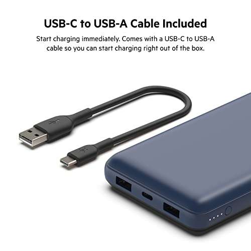 Belkin BPB012 USB C Portable Charger 20000 mAh, 20K Power Bank £21.41 Dispatched and sold by Ebuyer @ Amazon