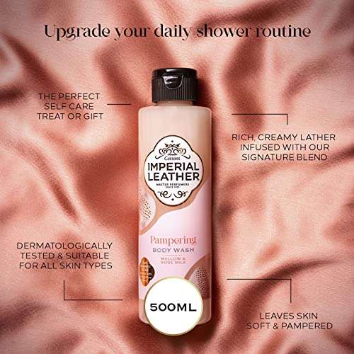 Imperial Leather Pampering Shower Gel - Mallow & Rose Milk Fragrance (4 X 500ml) Bulk Buy - £6.60 (£6.27 Subscribe & Save) @ Amazon