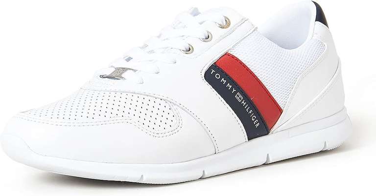 Tommy Hilfiger Lightweight Leather Trainers - sizes 3.5-7