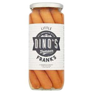 Dino's Famous Little Franks Beechwood Smoked Pork Hot Dogs x8 550g + £1.50 Cashback Shopmium App