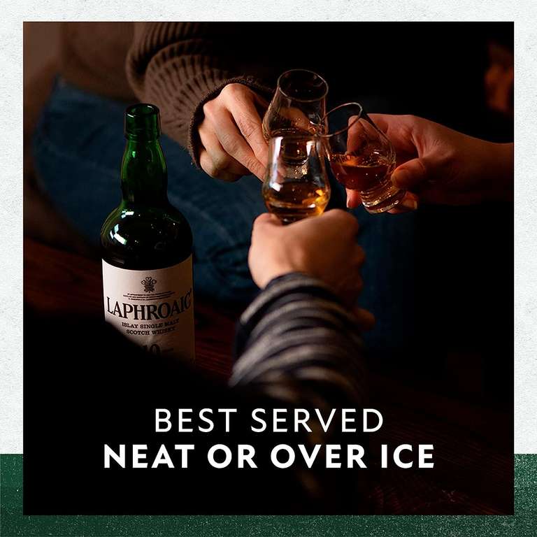 Laphroaig 10 Year Old Islay Single Malt Scotch Whisky, 70 cl - £30 Delivered @ Amazon