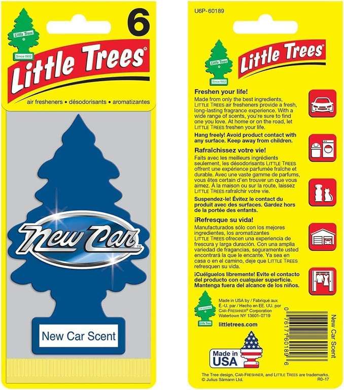 Little Trees Air Freshener, New Car Fragrance - New Car £1 @ Amazon