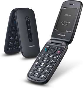 Panasonic 4G Essentials Clamshell Mobile Phone, 1.2MP Camera, 2.8" Display, 300 Hrs Standby Time (KX-TU550EXB) - Black / Blue / Red