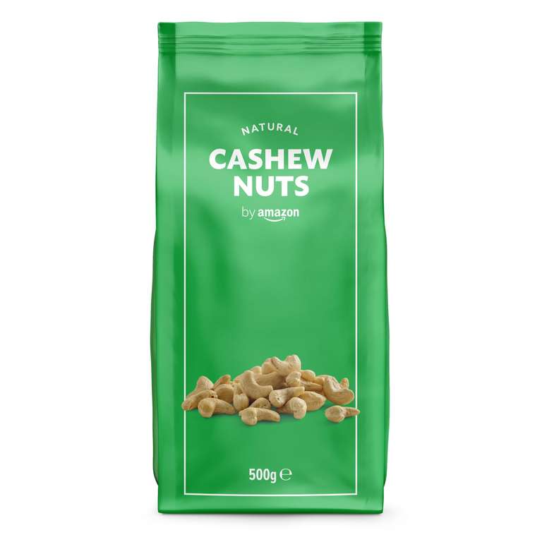 Whole Cashews, Unsalted, 500g, £3.62 Subscribe & Save