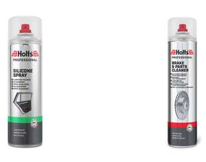 Holts Brake Cleaner 600ml / Holts Silicone Spray 500ml £4.07 with code - Free click & collect