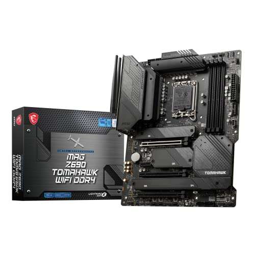 MSI MAG Z690 TOMAHAWK WIFI DDR4 Motherboard ATX - LGA 1700 -70A VRM, Memory Boost (DDR4-5200MHz/OC) £204.98 @ Amazon