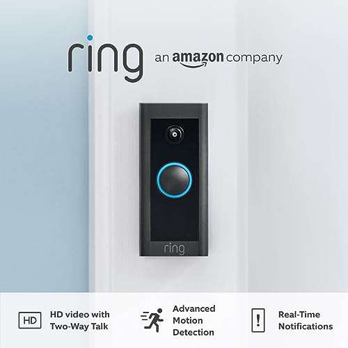Ring Video Doorbell Wired by Amazon | Doorbell Security Camera with 1080p HD