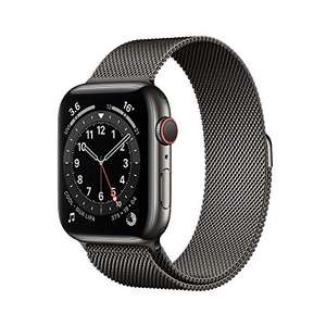 Apple Watch Series 6 44mm Stainless Steel GPS & Cellular - graphite with Milanese loop £433.14 @ Amazon