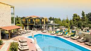 Aegean Aparthotel Greece HALF BOARD - 2 Adults 7 nights (£290pp) TUI Package with Manchester Flights 20kg Luggage & Transfers - 6th May