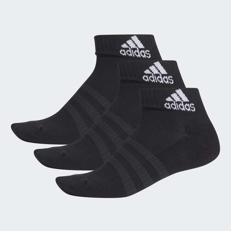 Adidas black cushioned ankle socks £7.44 (Free Delivery for Adiclub members) @ Adidas