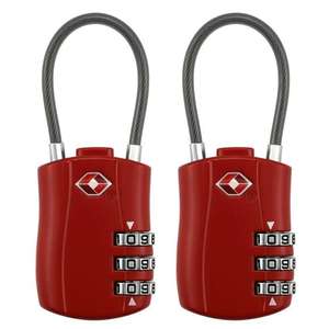 Suitcase Locks BeskooHome Luggage Locks - TSA Approved Luggage Locks 3-Dial Combination Sold by Great Light Shop FBA