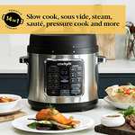 Crockpot Turbo Express Pressure Multicooker 14-in-1 Slow Cooker Steamer 5.6L (6+ People) [CSC062] Black/Silver - Like New - Amazon Warehouse