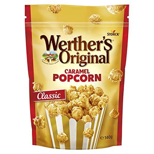 Werther's Original Caramel Popcorn Classic Caramel Flavour, 140g £2.38/£2.13 s&s