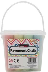 Pavement Chalk 12 Pack - £2 + Free click & collect @ Hobbycraft